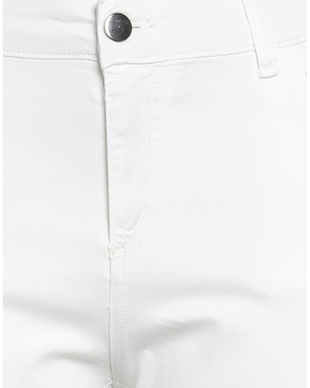 Caractere White Pants Cotton, Elastane, Polyester