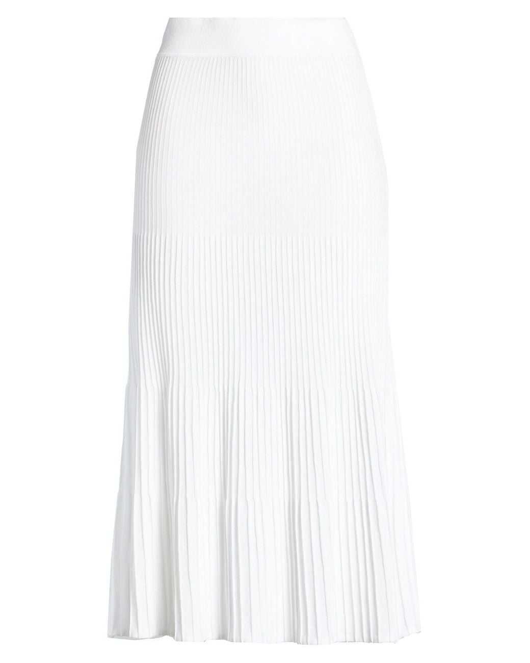 Daniele Fiesoli White Midi Skirt Cotton