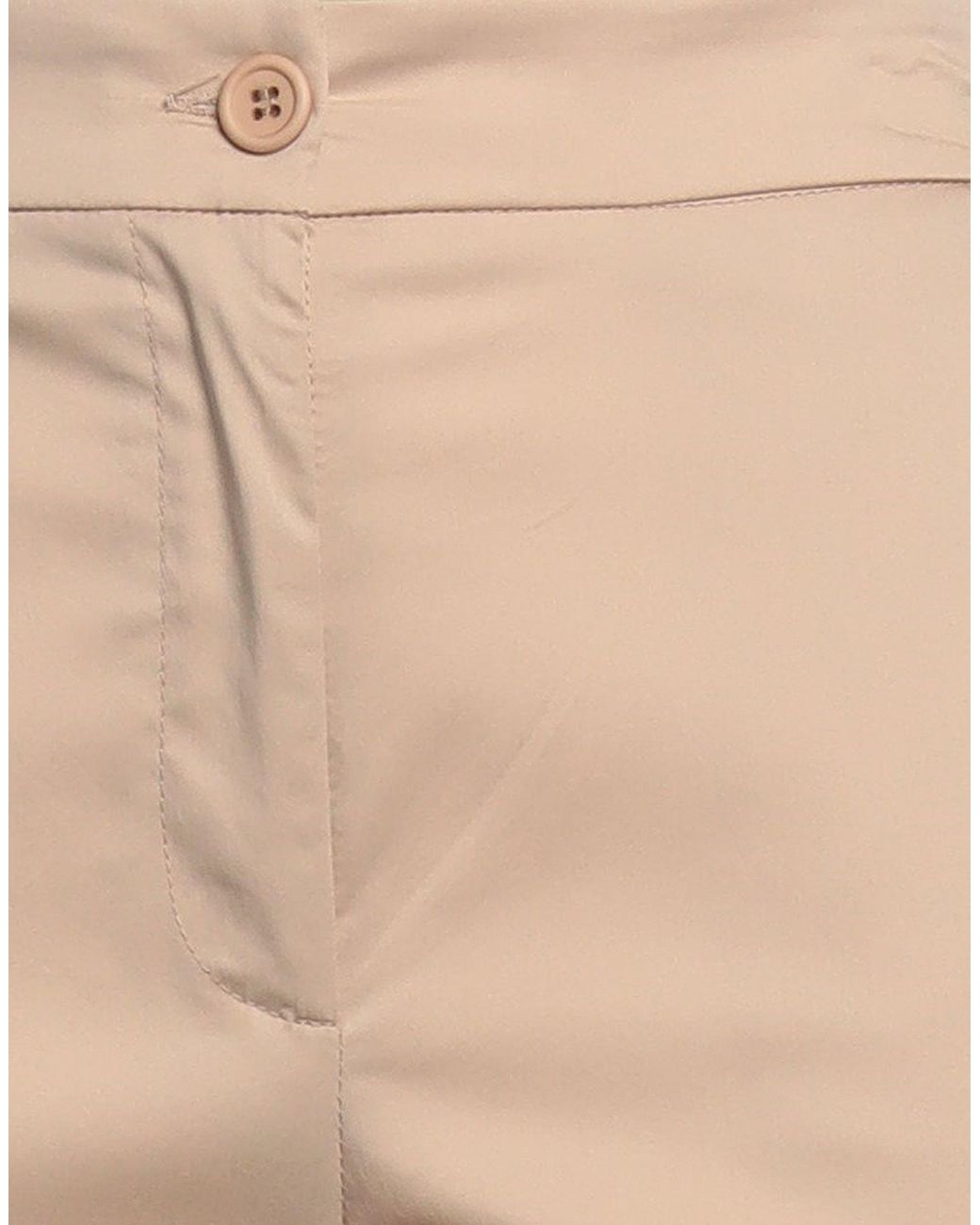 Angela Davis Natural Sand Pants Cotton, Polyamide, Elastane