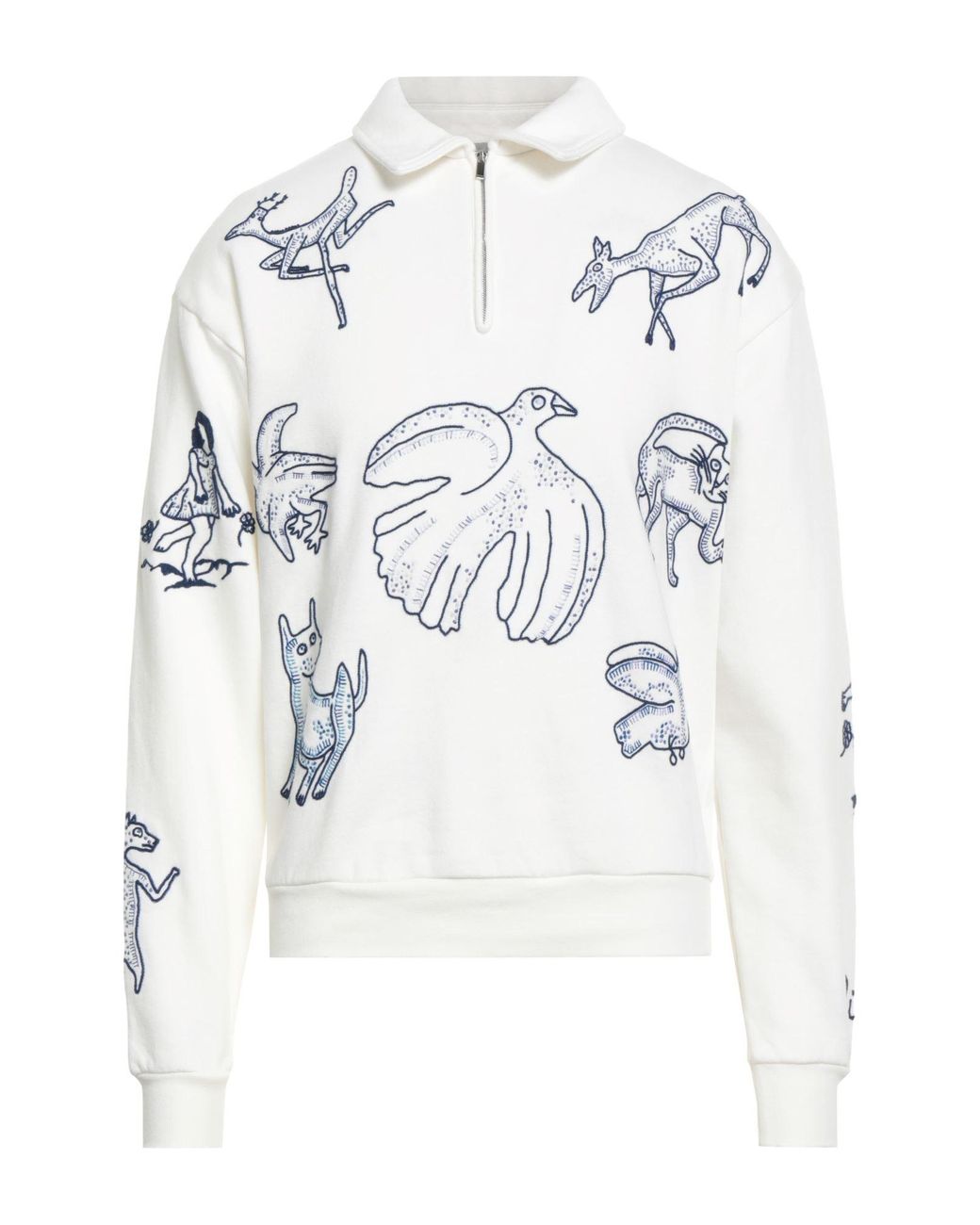 Dior And Hylton Nel Sweatshirt Cotton in White for Men | Lyst