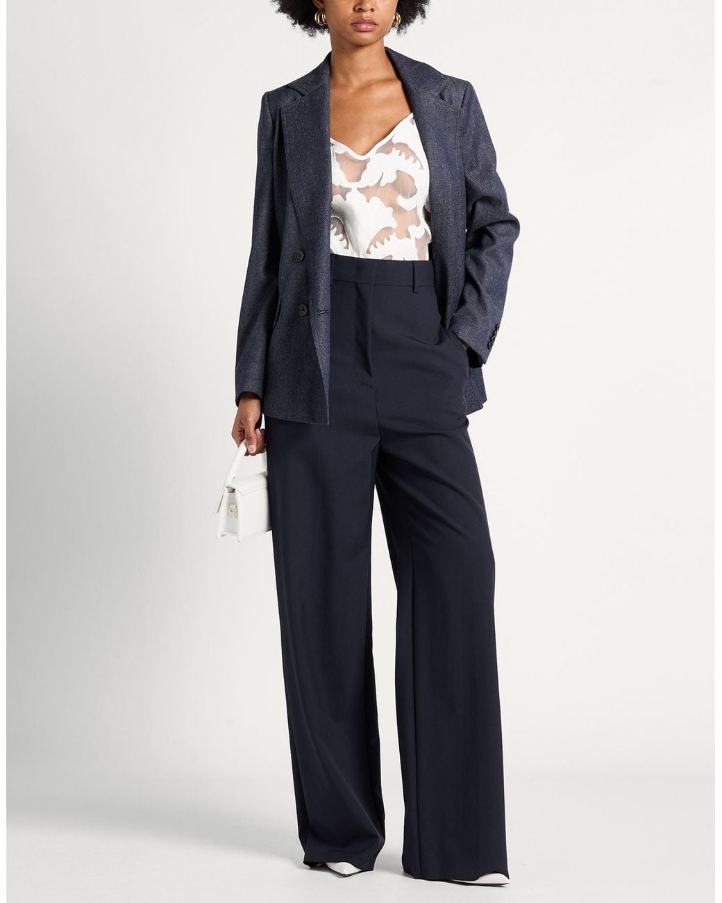 Valentino Garavani Blue Pants Wool