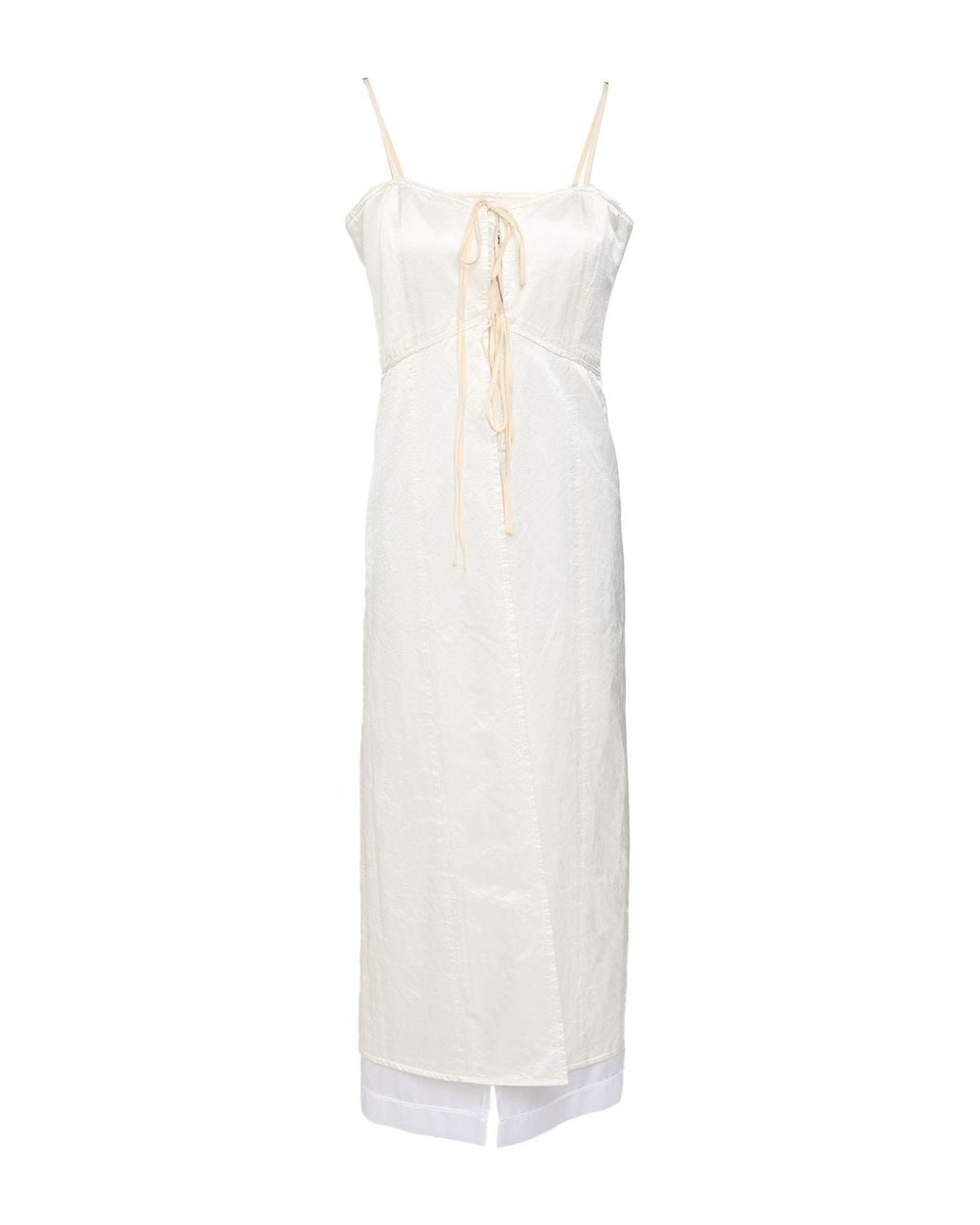 MM6 by Maison Margiela White Midi Dress