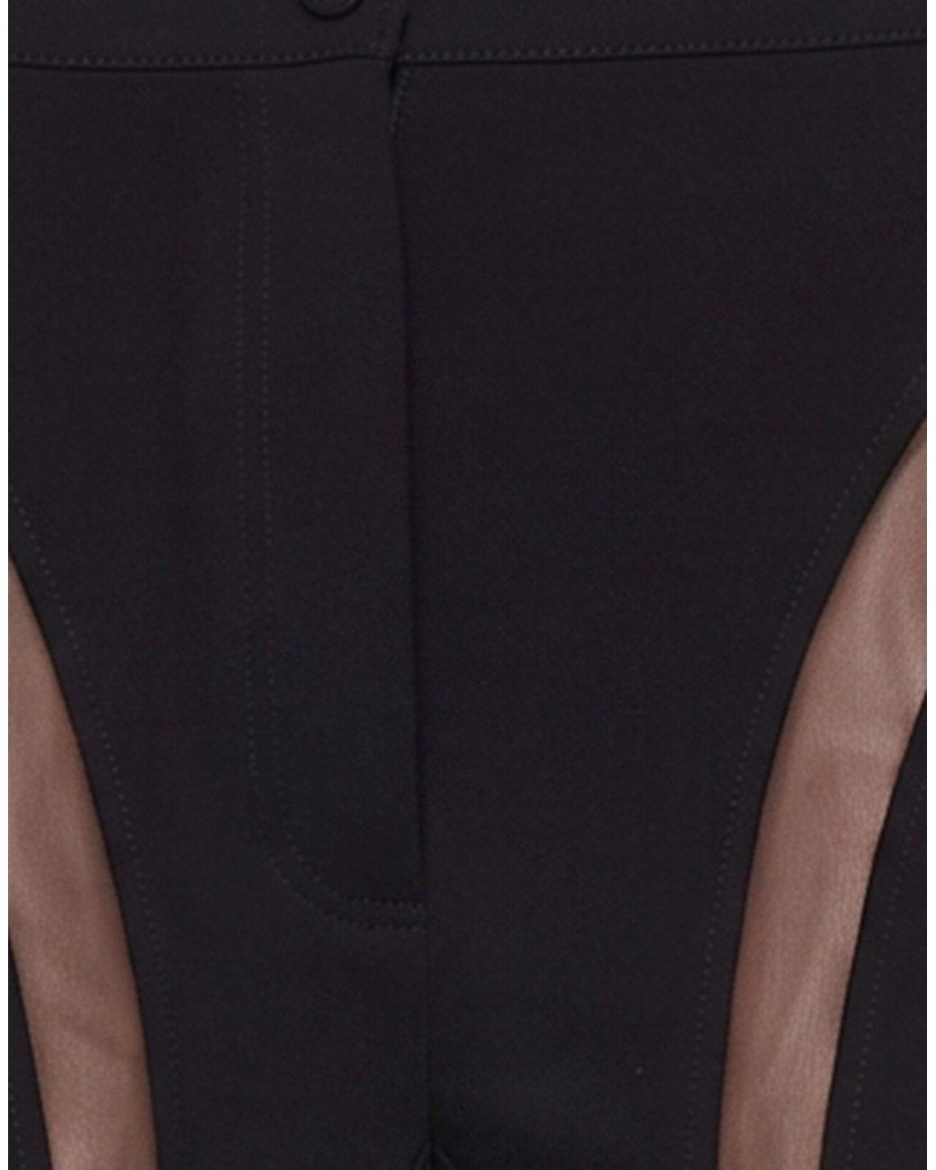 Mugler Blue Pants Viscose, Elastane, Polyamide