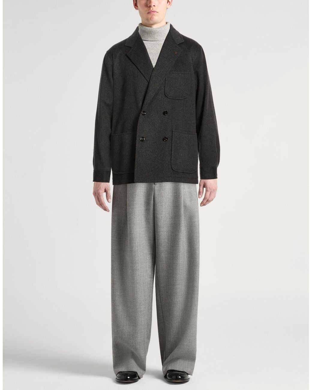 Tagliatore Black Blazer Cashmere, Virgin Wool for men