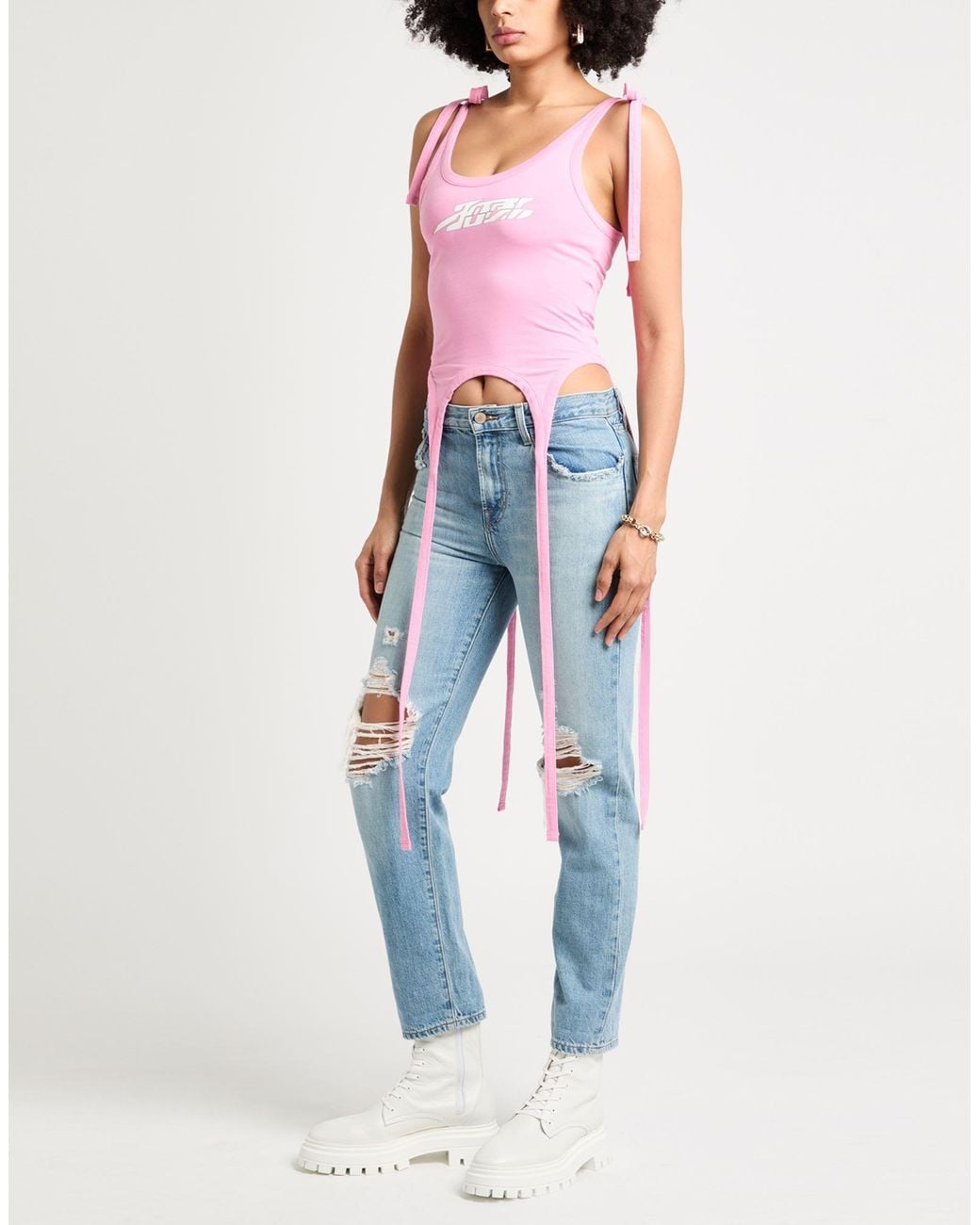 Ambush Pink Top Cotton, Elastane