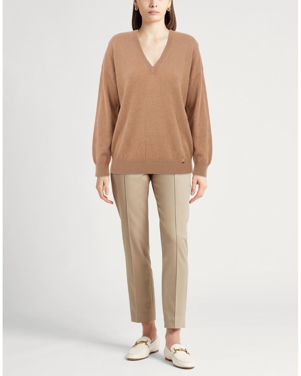 Herno Brown Camel Sweater Cashmere