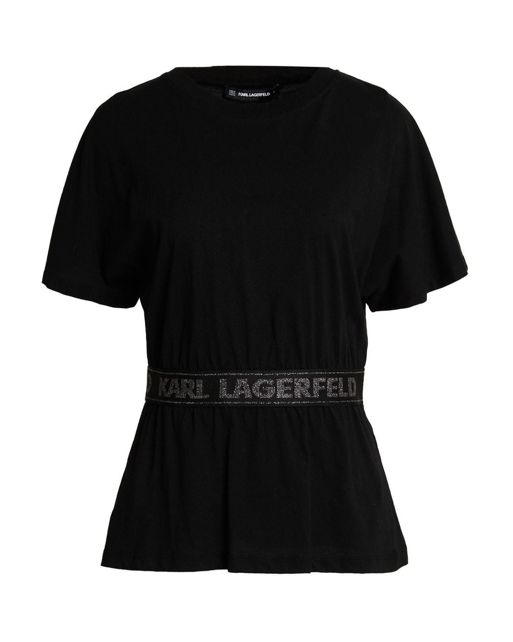 Karl Lagerfeld Black T-Shirt Organic Cotton