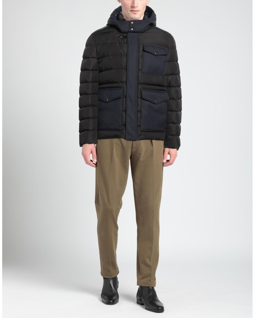 Fay Black Puffer for men