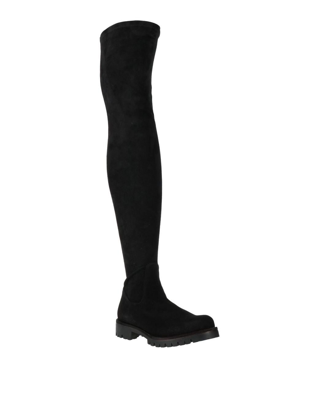 Rene Caovilla Black Boot Leather