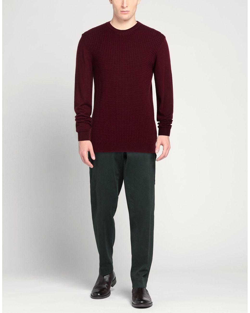 M.Q.J. Red Sweater Wool, Acrylic for men
