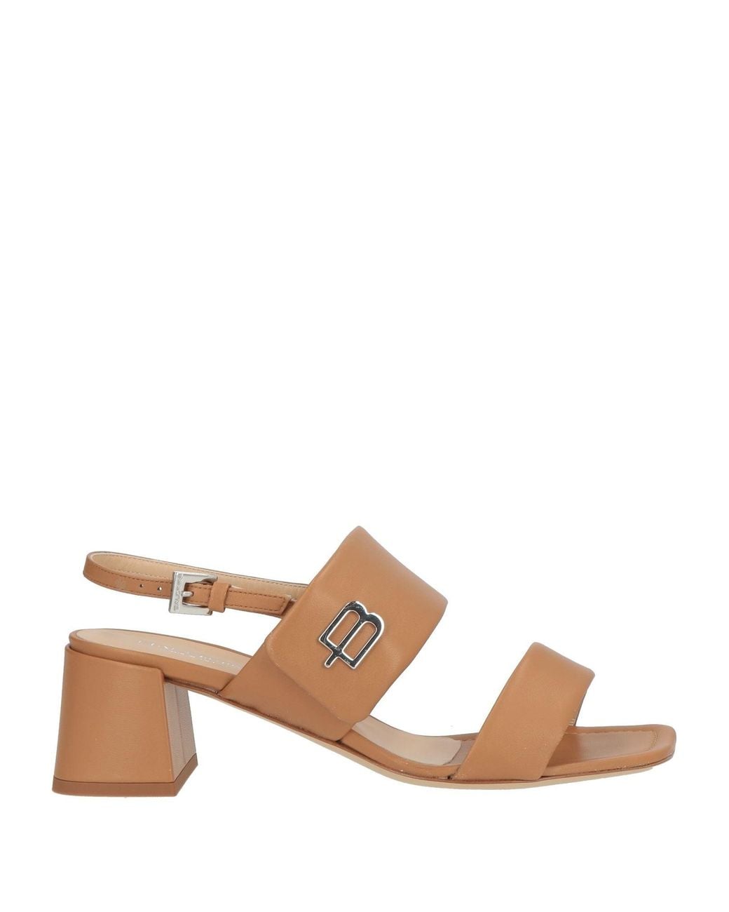Baldinini Natural Camel Sandals Leather