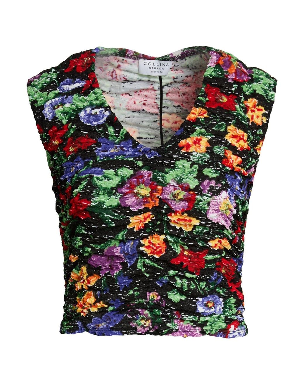 Collina Strada Black Top Polyester, Elastane