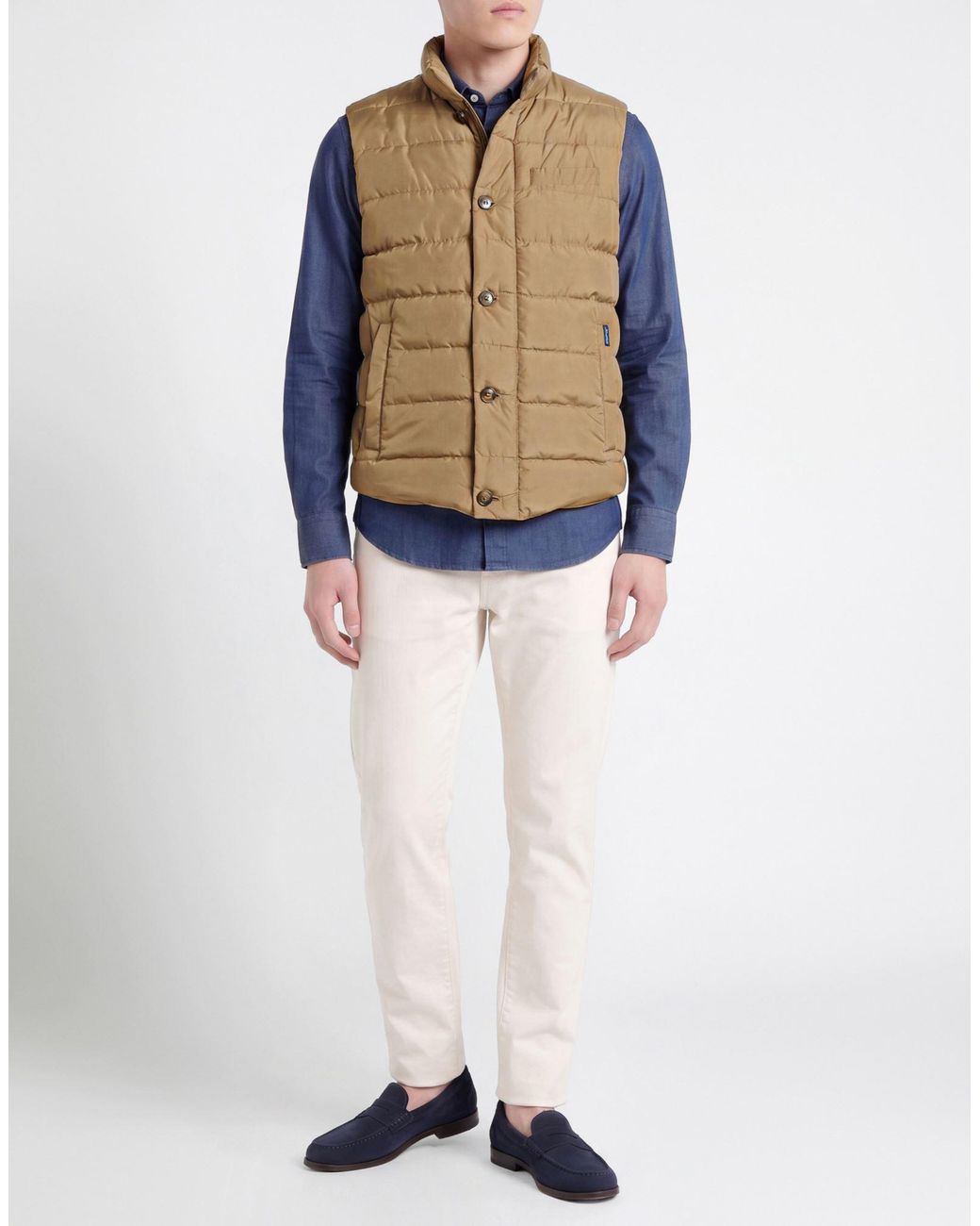 Façonnable Natural Sand Vest Polyester for men