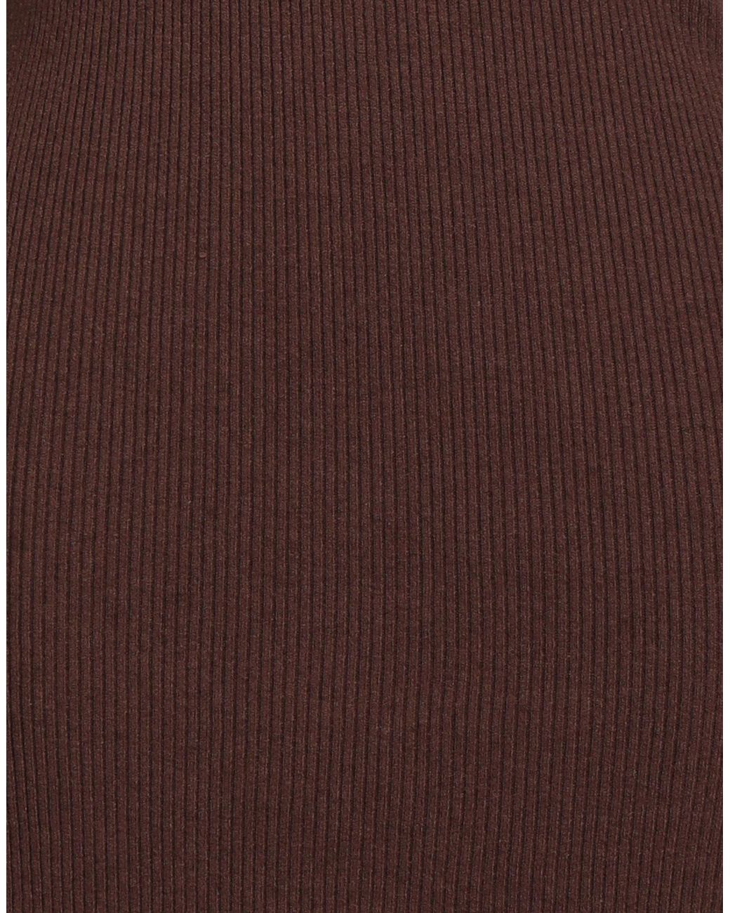 Haveone Brown Mini Dress Viscose, Polyester, Polyamide