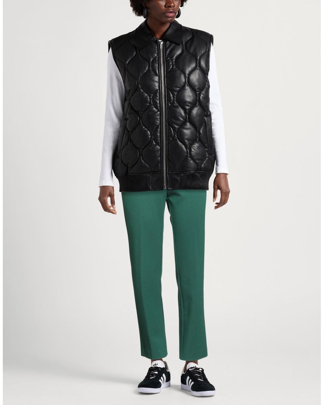 Suoli Green Pants Viscose, Polyamide, Elastane