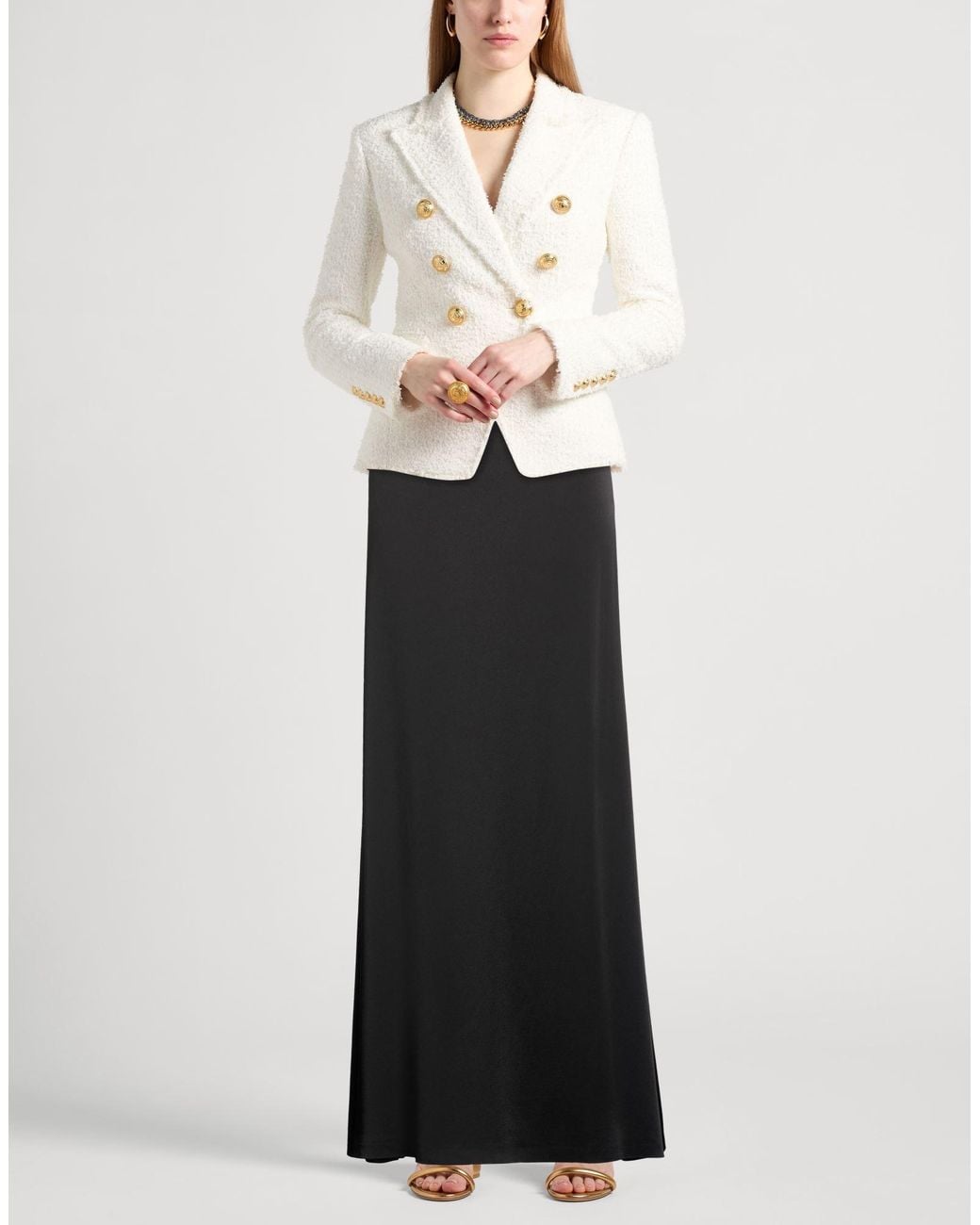 Alberta Ferretti Black Maxi Skirt Acetate, Viscose