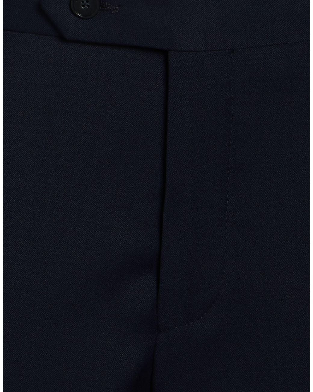 Paoloni Blue Pants Wool, Elastane for men