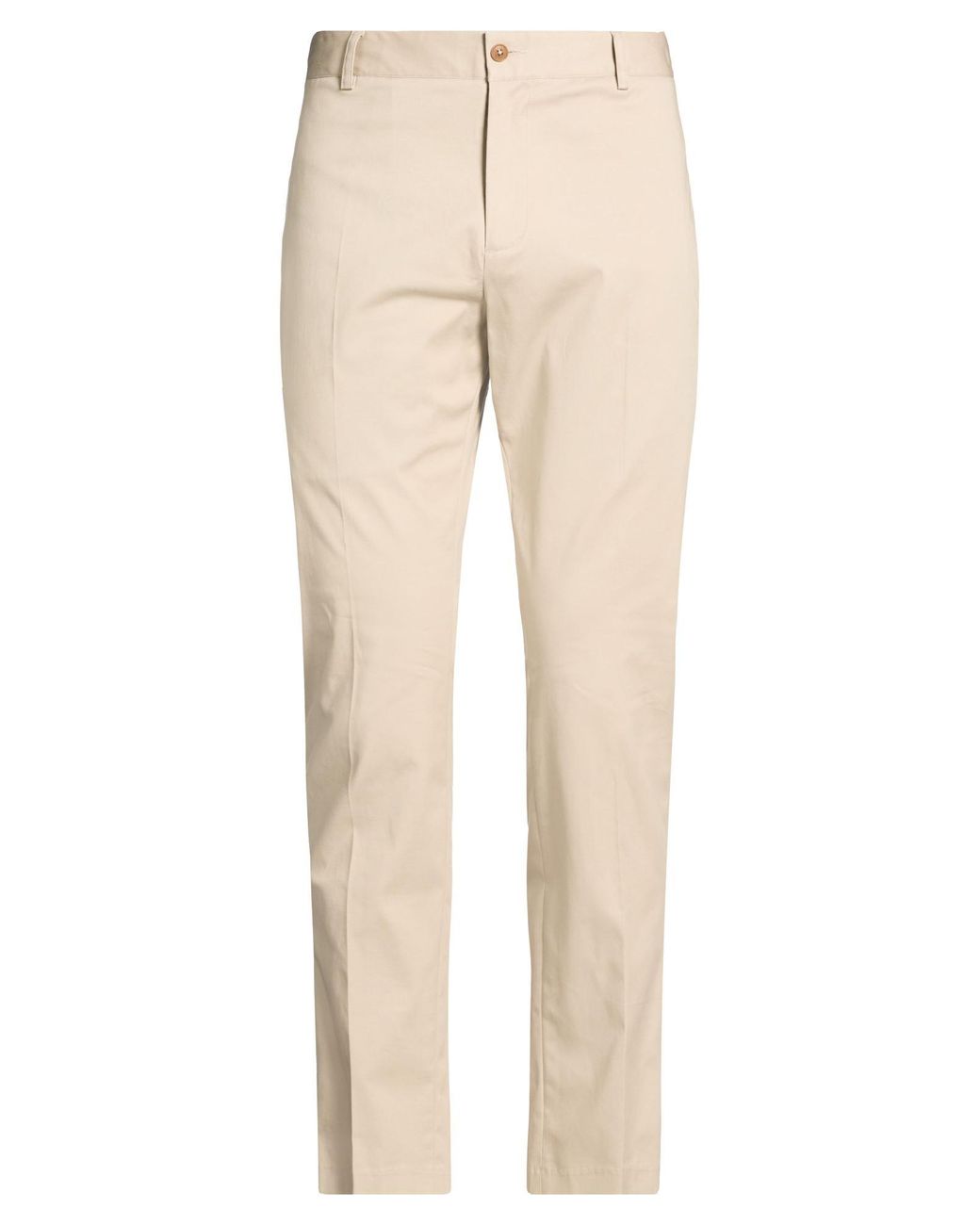 Daniele Alessandrini Natural Pants Cotton, Elastane for men