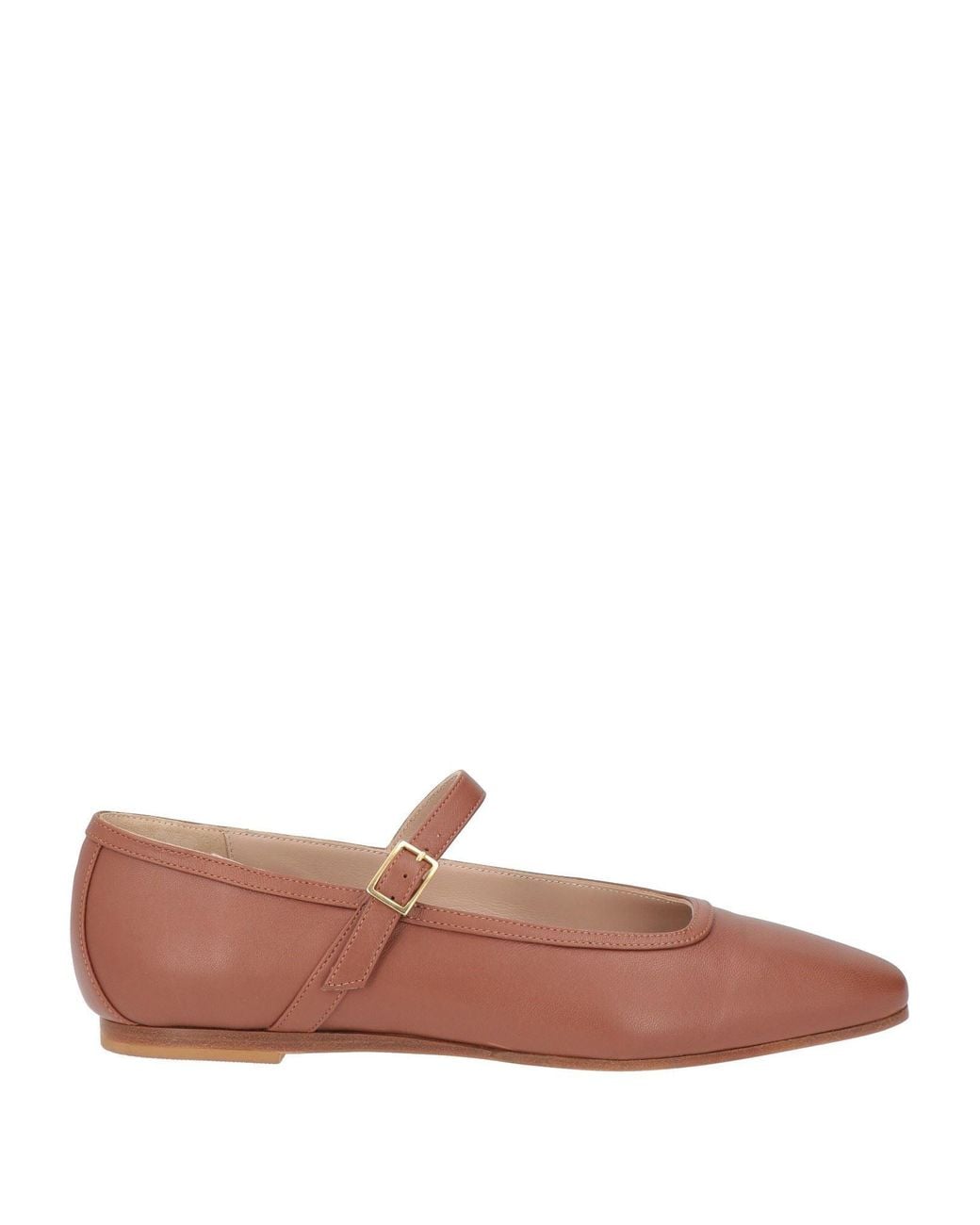 OA non-fashion Brown Ballet Flats Leather