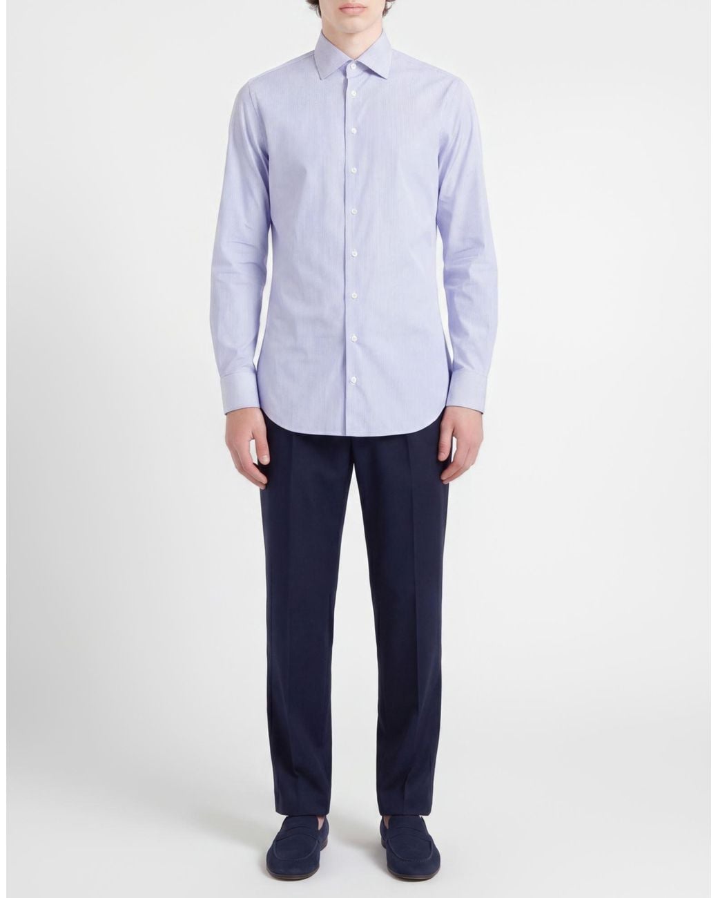 Giorgio Armani Blue Shirt Cotton for men