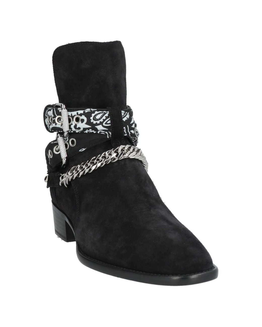 Amiri Black Ankle Boots Leather for men