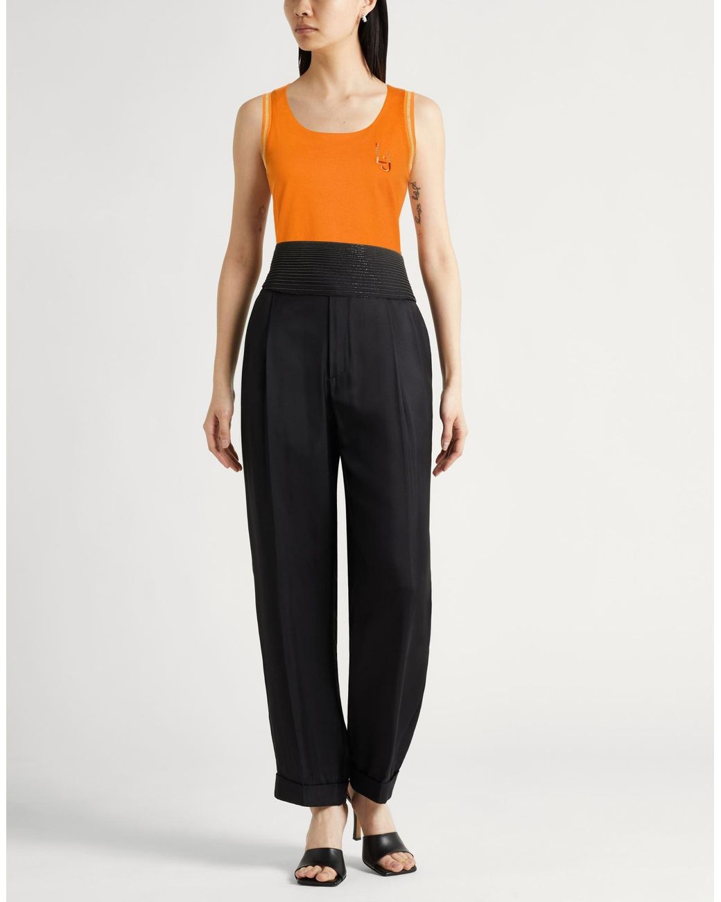 Liu Jo Orange Top Cotton, Elastane