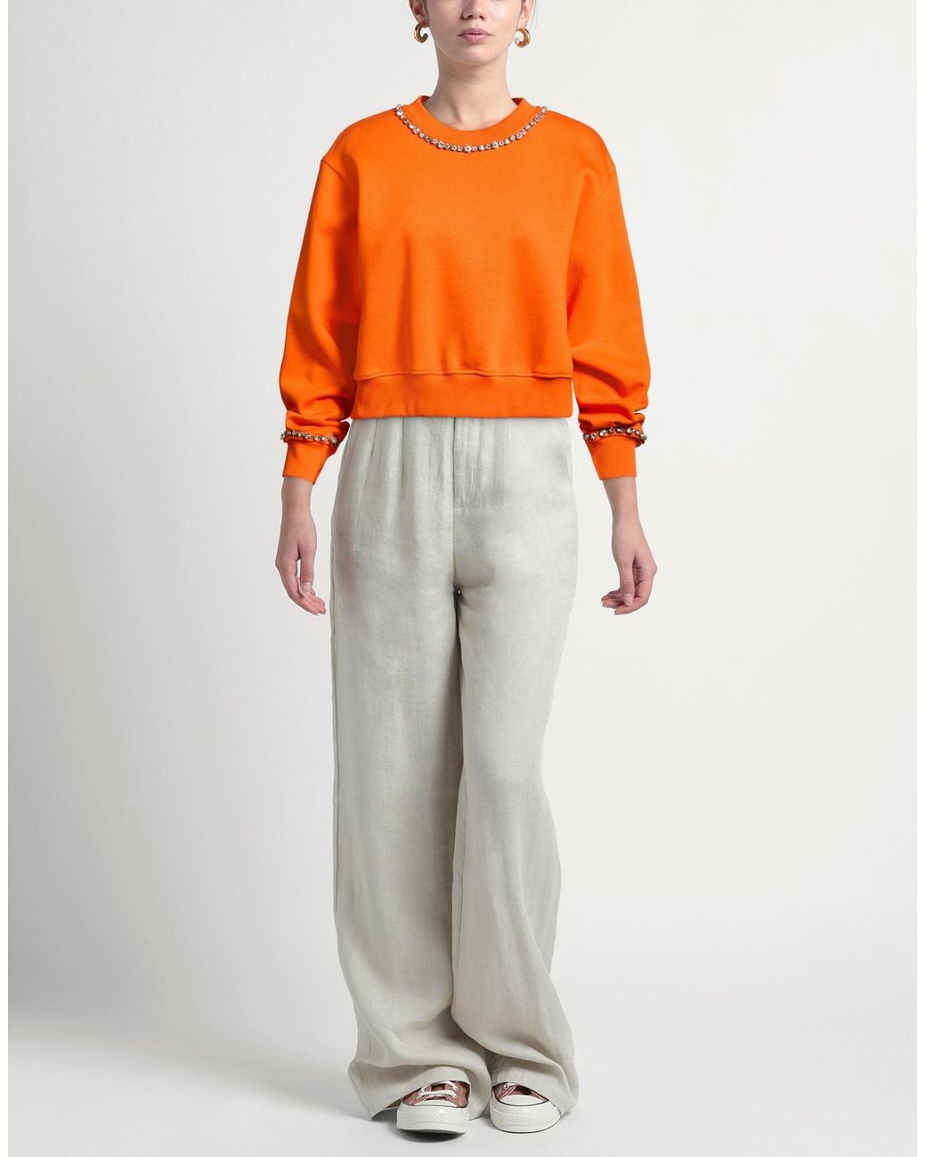 CONNOR & BLAKE Orange Sweatshirt Cotton