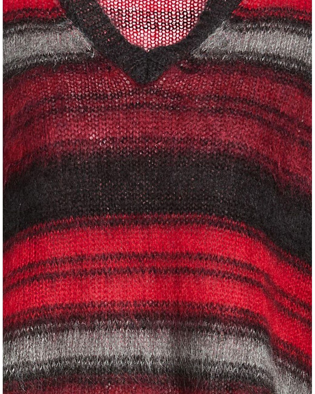 Dior Red Sweater Mohair Wool, Polyamide, Wool