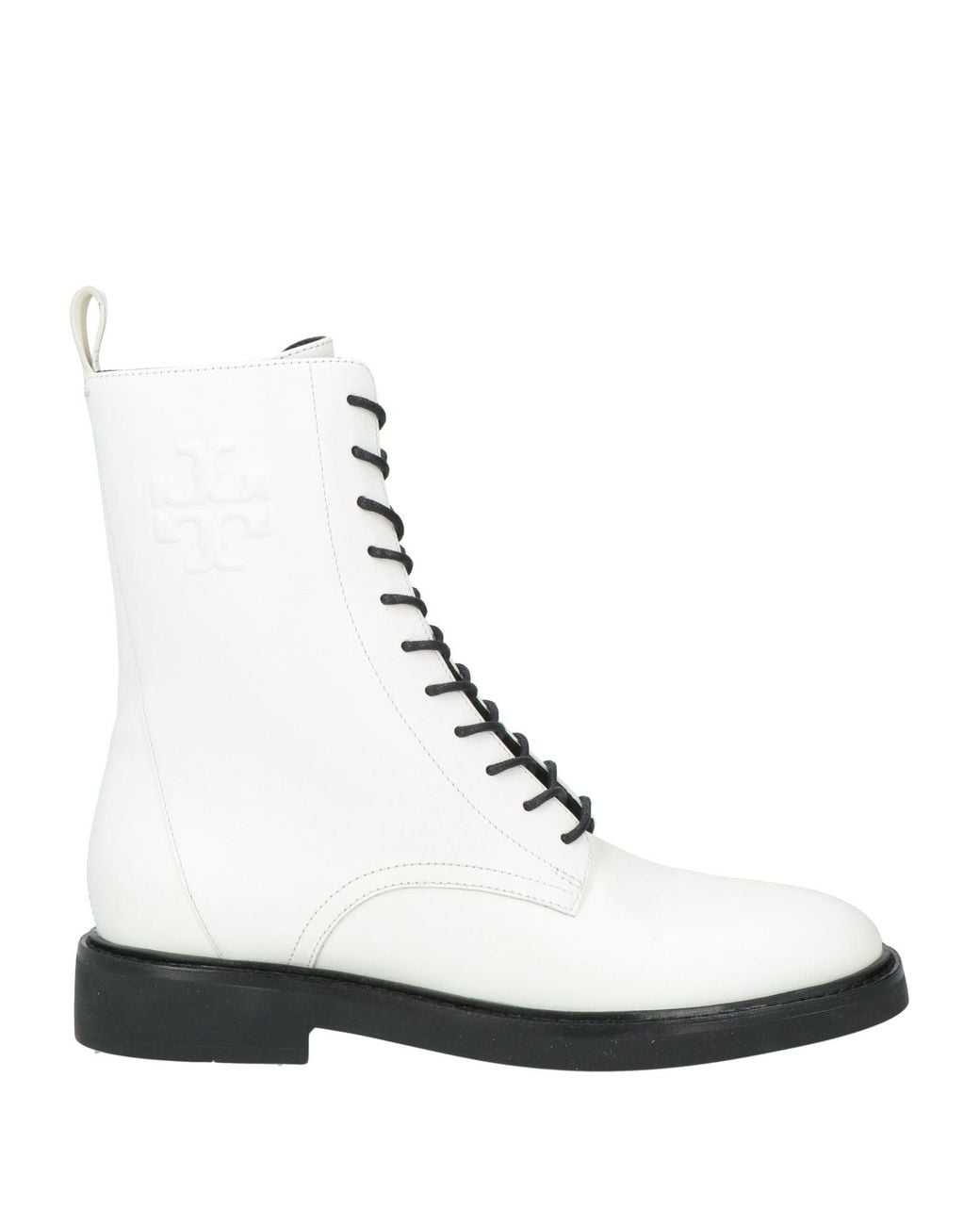 Tory Burch White Ankle Boots