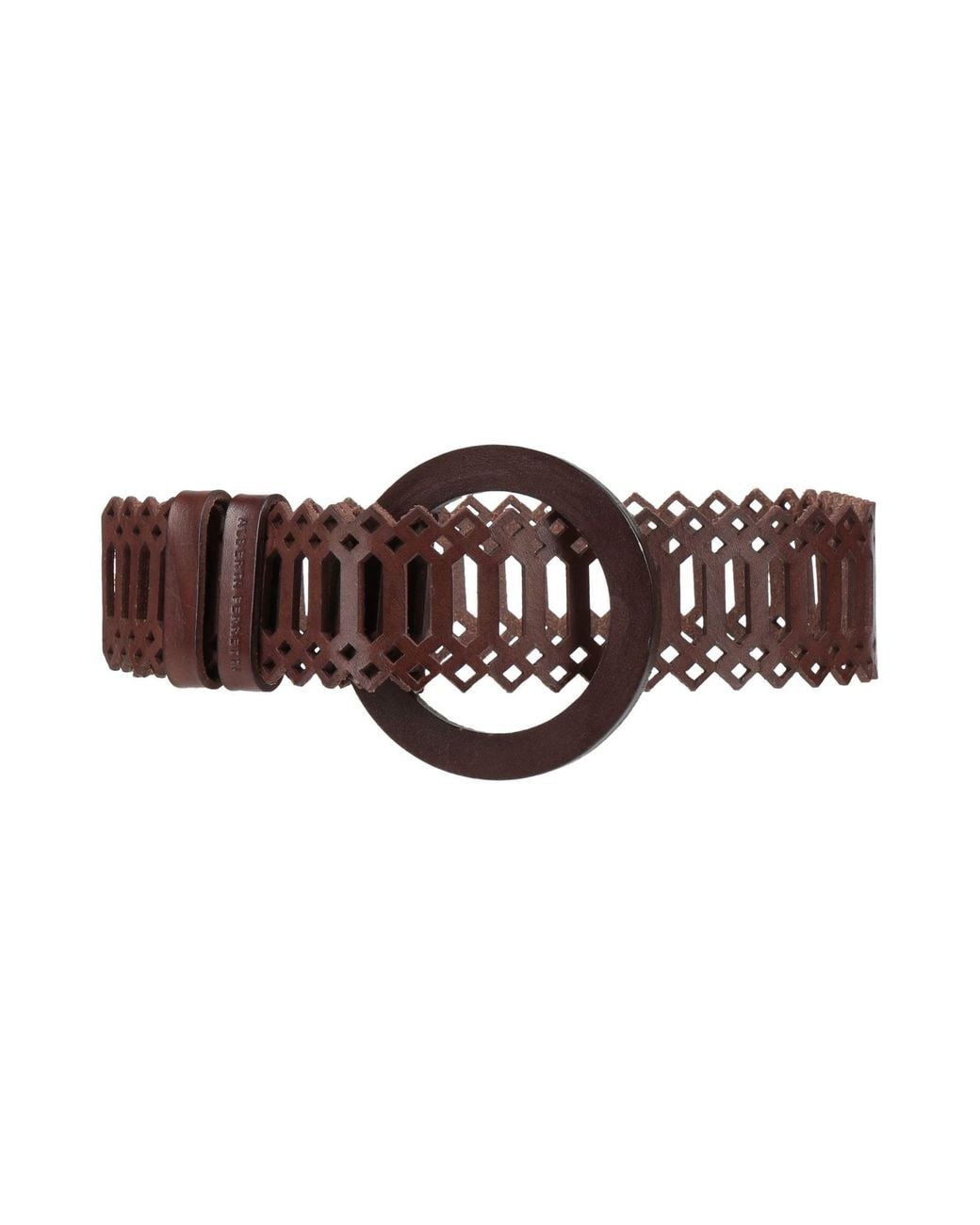 Alberta Ferretti Brown Dark Belt Leather