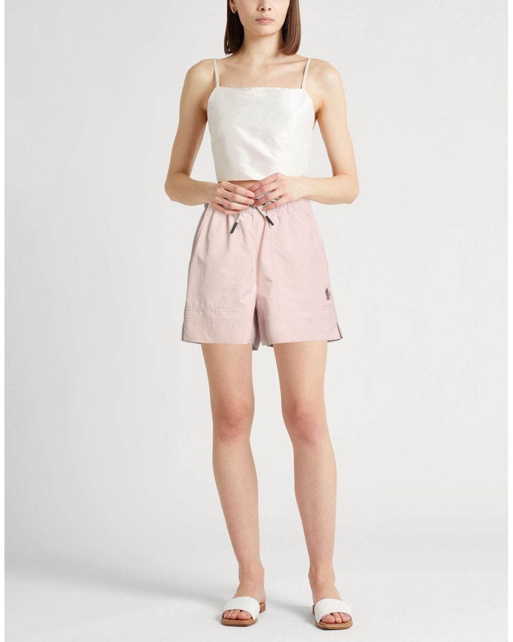 Moncler Pink Shorts & Bermuda Shorts Polyester