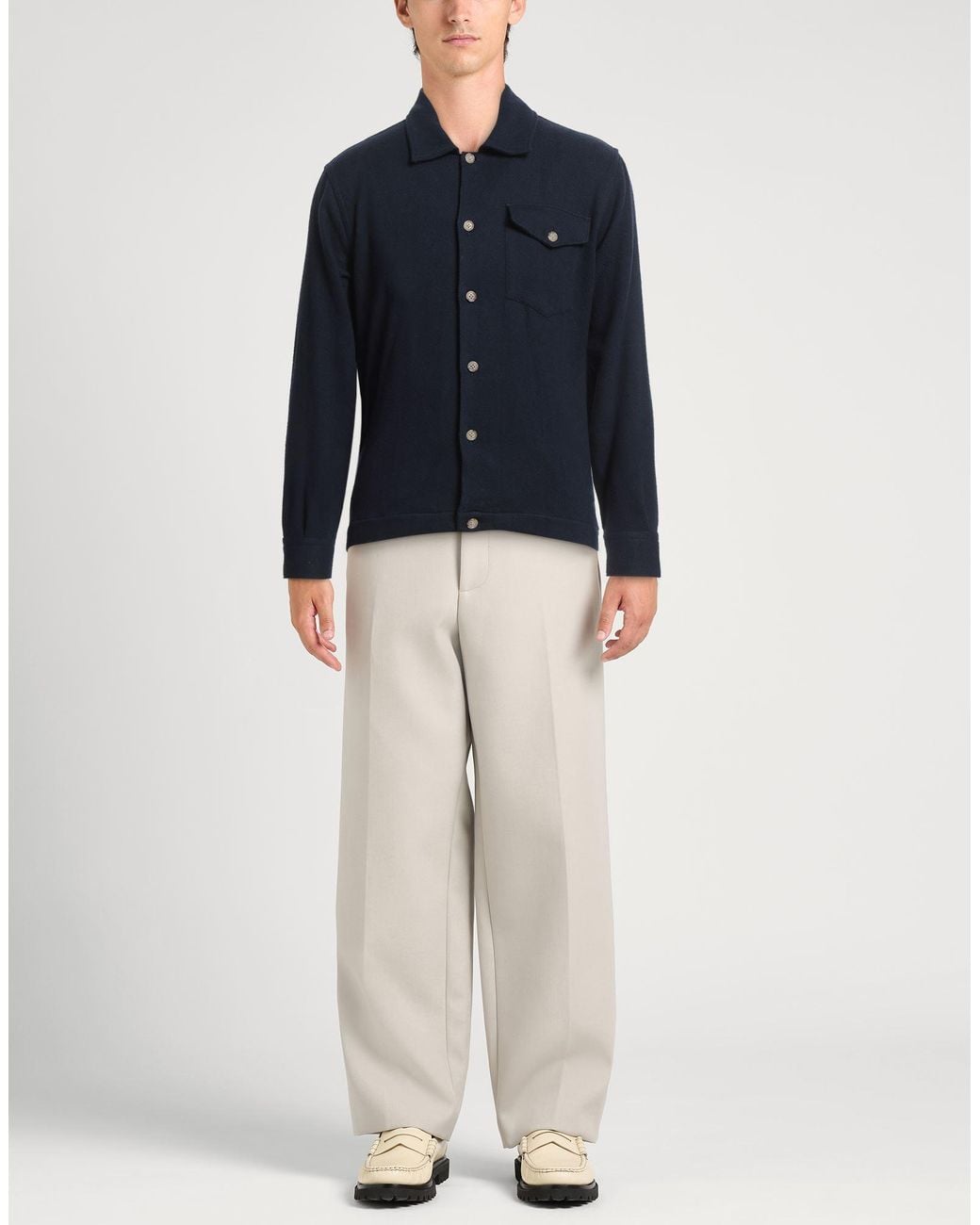 Eleventy Blue Shirt Cotton for men