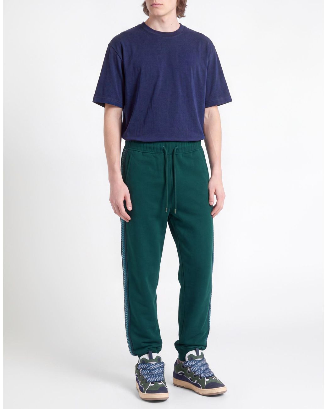 Lanvin Green Pants Cotton for men