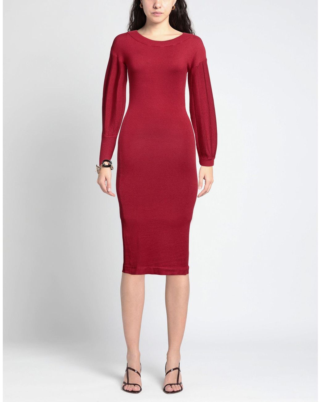 Twinset Red Midi Dress