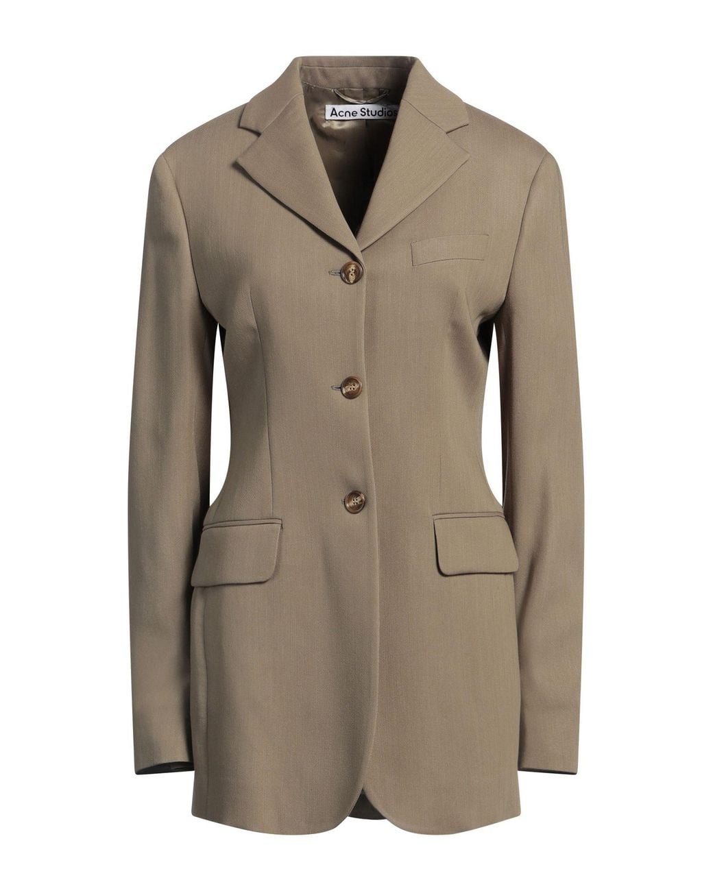 Acne Natural Blazer Wool, Viscose