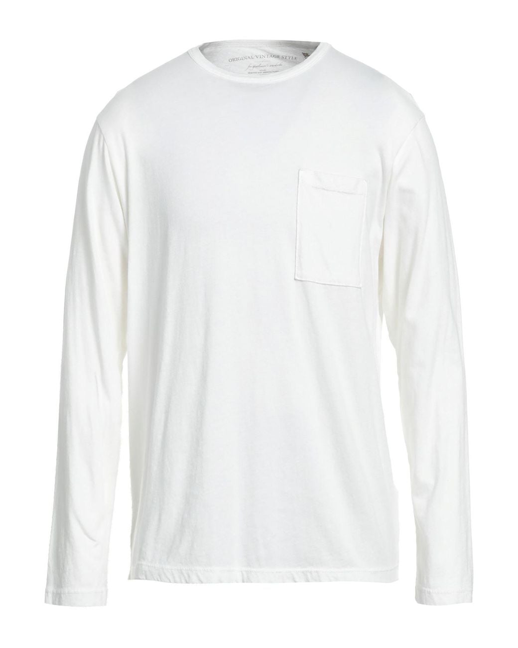 Original Vintage Style White T-shirt for men