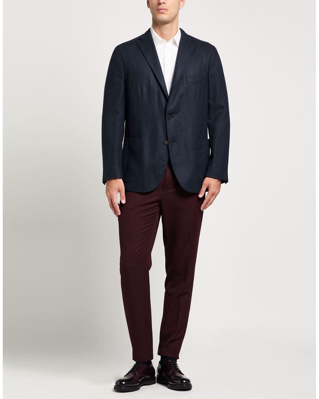 Boglioli Blue Blazer Wool, Polyamide for men