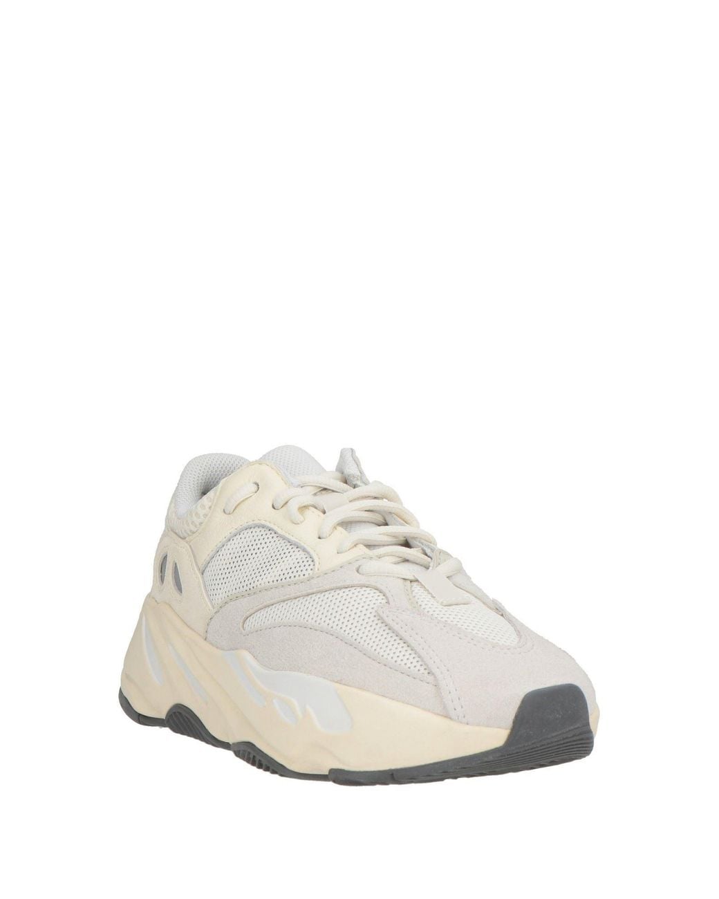 Yeezy White Sneakers Leather, Textile Fibers