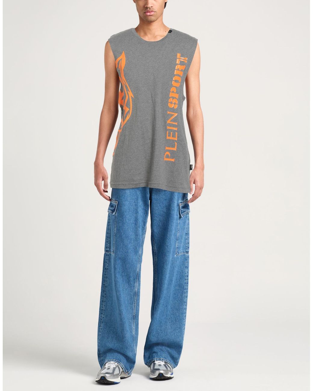 Philipp Plein Gray T-Shirt for men