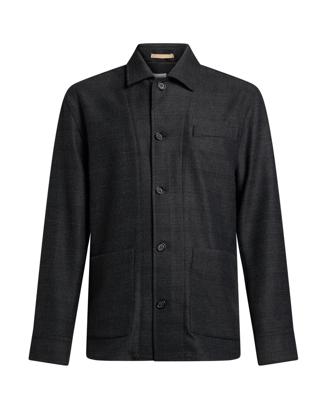 Paolo Pecora Black Jacket Polyester, Viscose, Wool, Elastane for men
