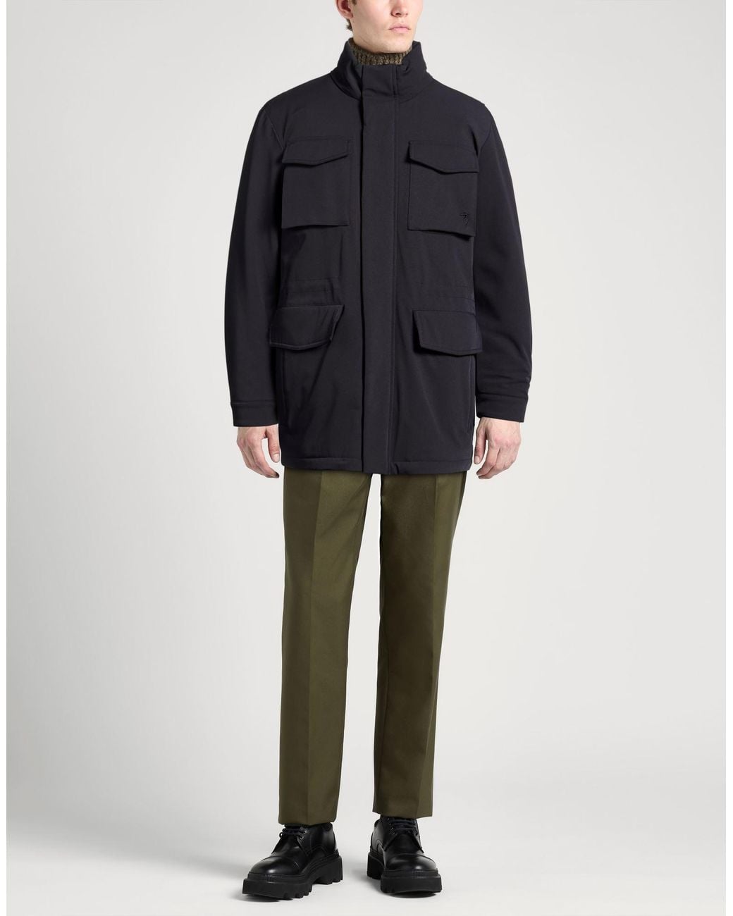 Trussardi Blue Jackets for men