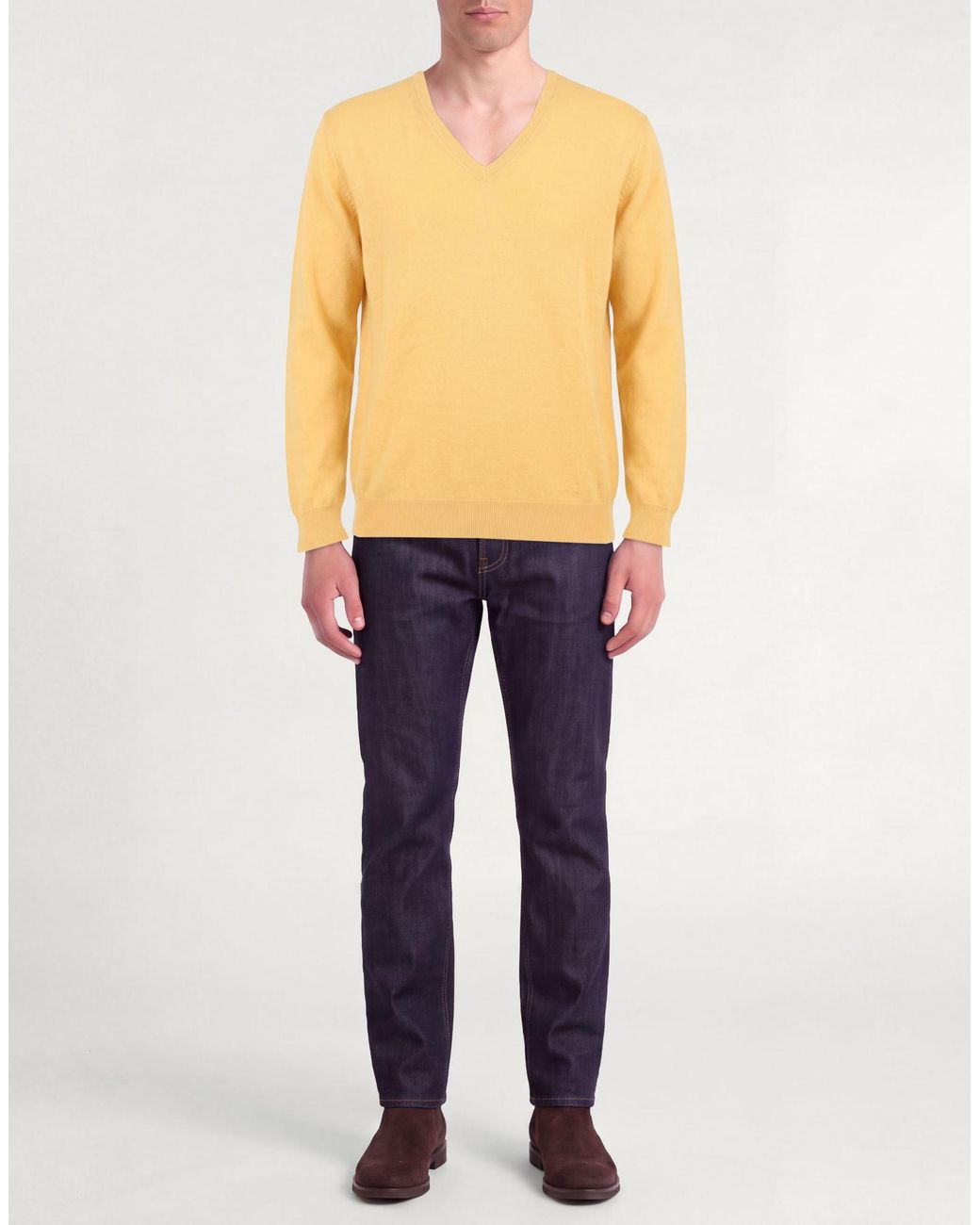 Malo Yellow Jumper for men