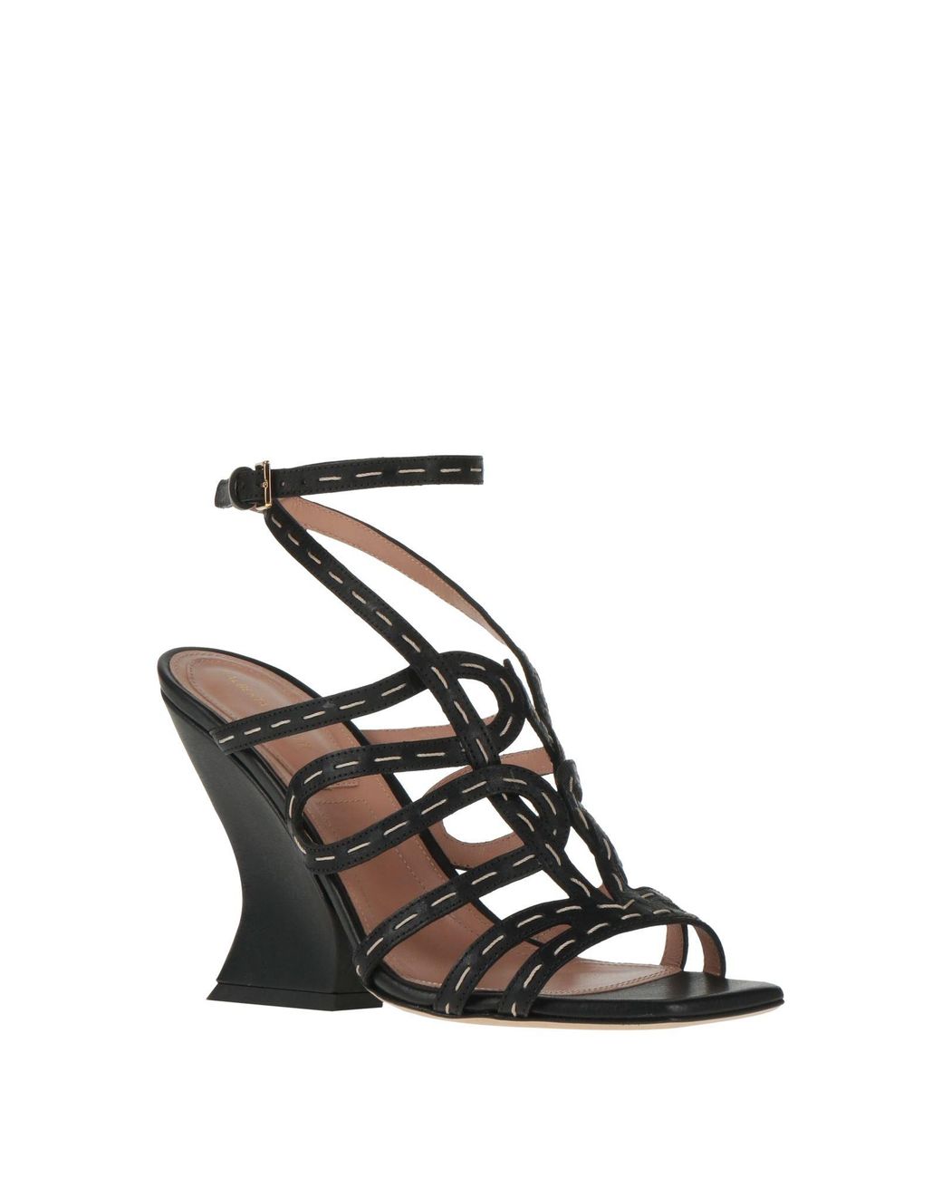 Alberta Ferretti Black Sandals Leather
