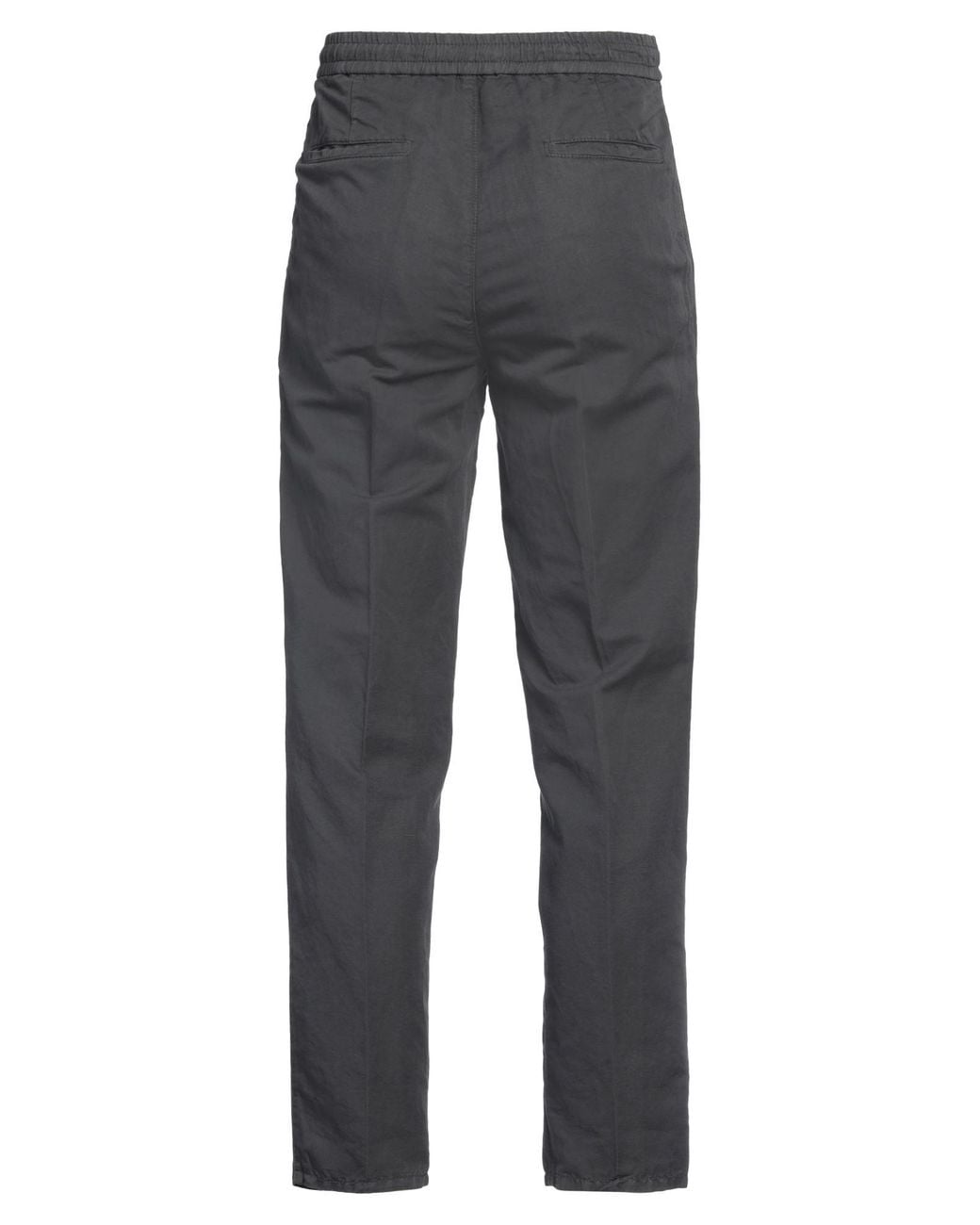 Brunello Cucinelli Gray Pants Linen, Cotton for men