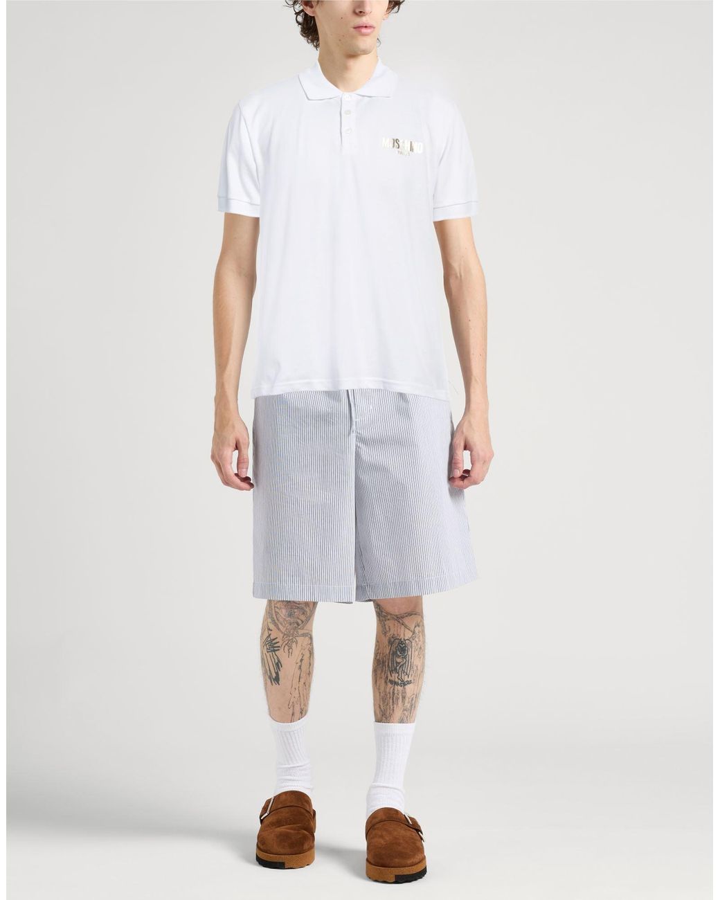 Moschino White Polo Shirt for men