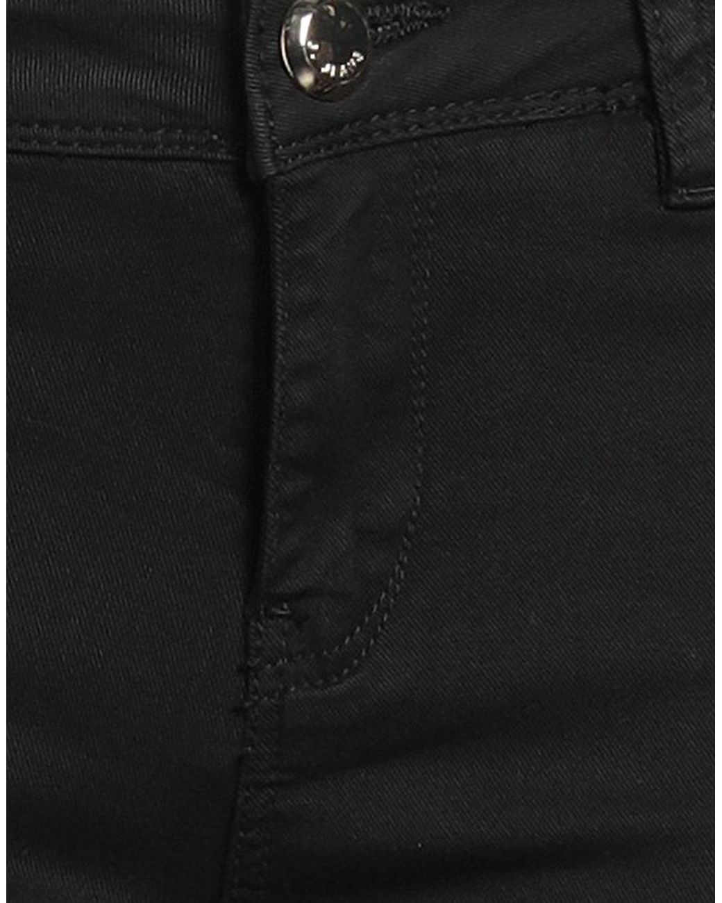 GAUDI Black Pants Cotton, Polyester, Elastane
