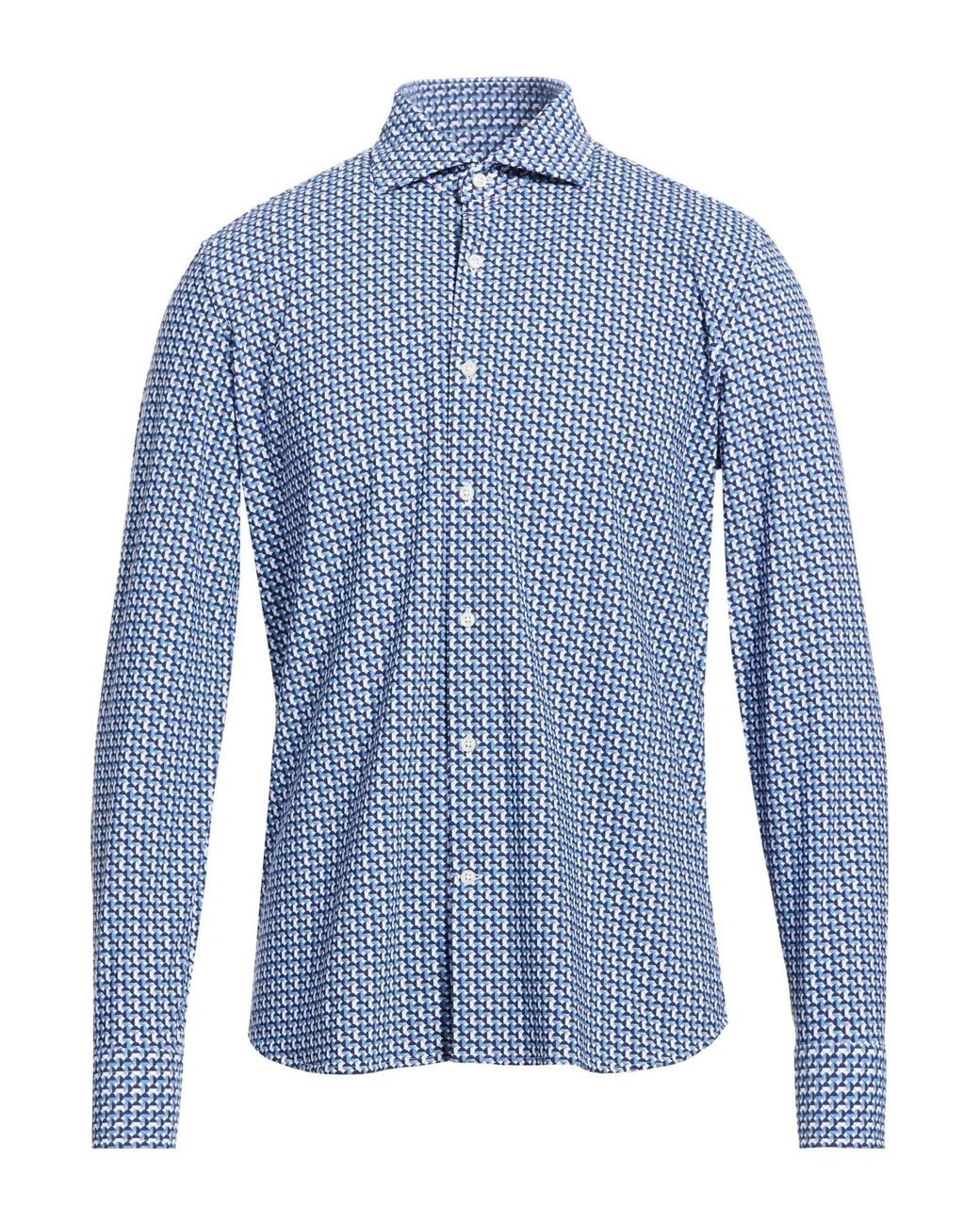 Ghirardelli Blue Next Shirt Polyamide, Elastane for men