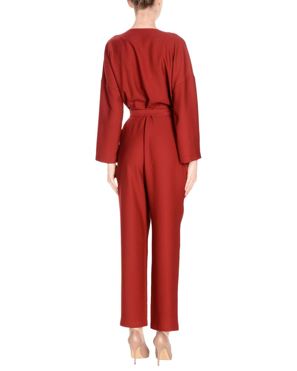 Soallure Red Jumpsuit