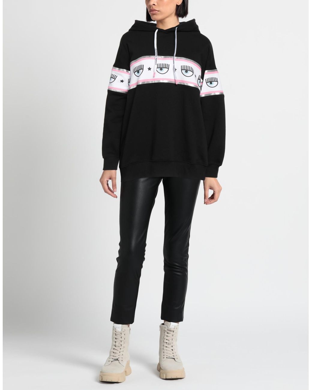 Chiara Ferragni Black Sweatshirt