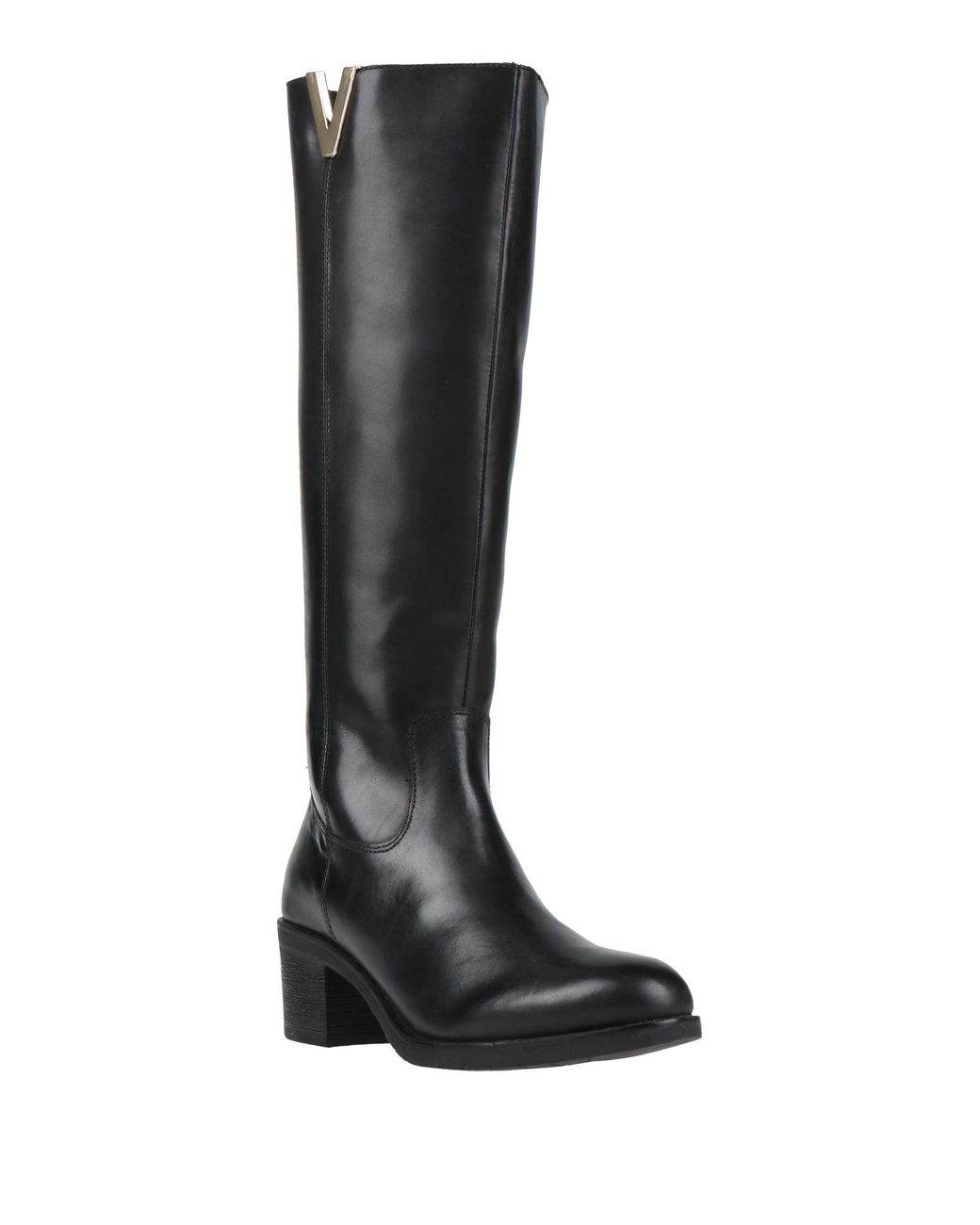Osey Black Boot Leather